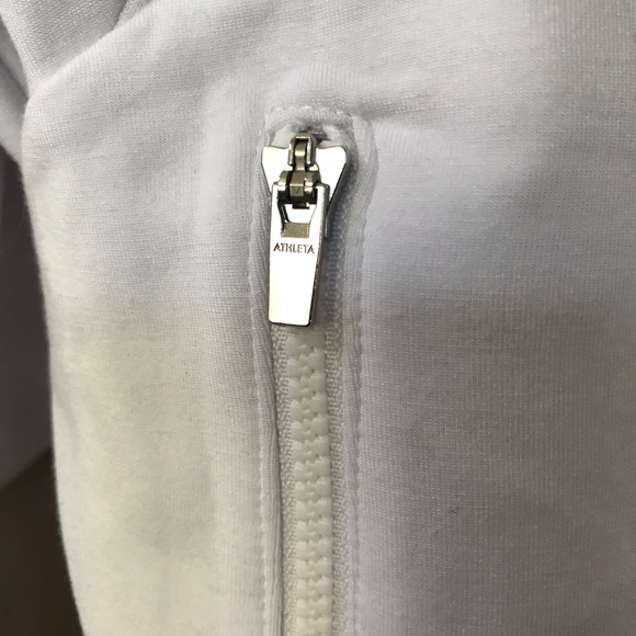 Athleta White Crew Neck En Route Scuba Sweatshirt - Picture 4 of 5